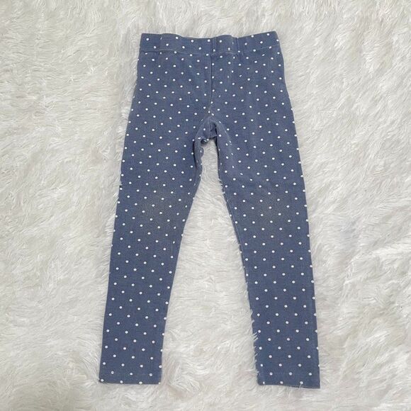 3/$10 Toddlers Purple Polka Dot Leggings Size 4T - Picture 1 of 7